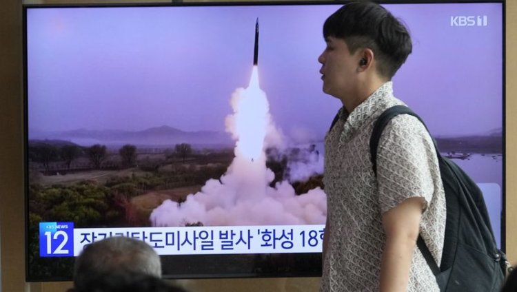 North Korea fires ballistic missile in South Sea while threatening U.S.