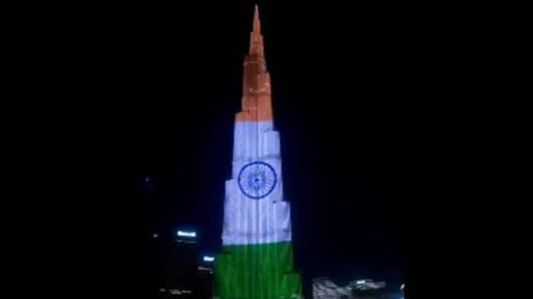 Burj Khalifa Lit Up In Colours Of Indian Flag, Welcomes PM Modi With Dazzling Light Show