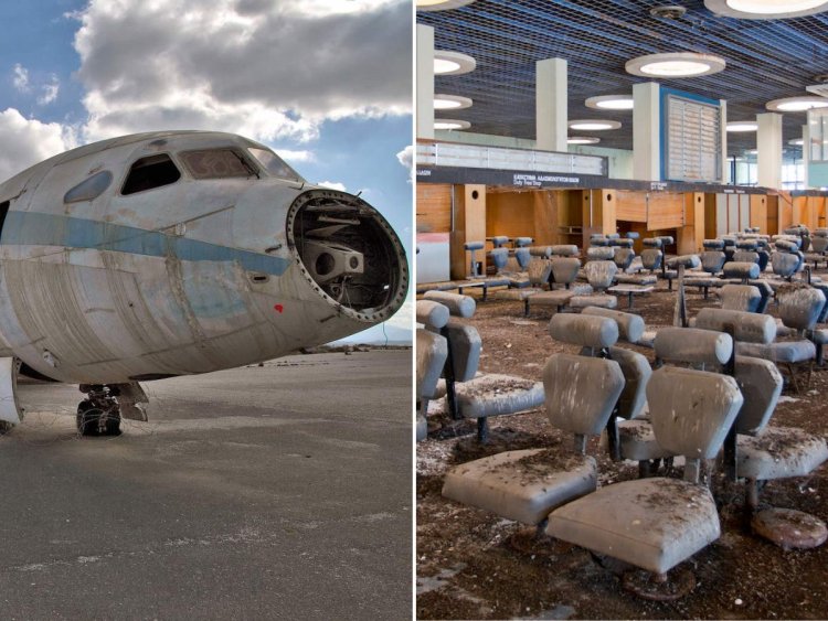 An abandoned airport in Cyprus has been frozen in time for half a century. It's filled with rusting airplanes and peeling paint — take a look.