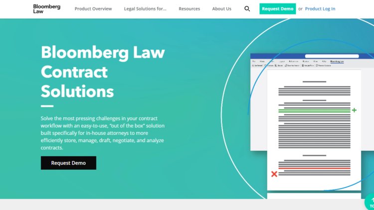 Bloomberg Law Launches A Product For Storing, Searching, Drafting and Negotiating Contracts