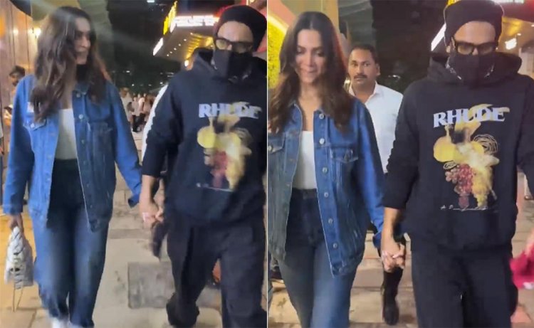 Deepika Padukone, Dressed In A Customized Jacket, Smiles As Paparazzi Compliment Ranveer Singh