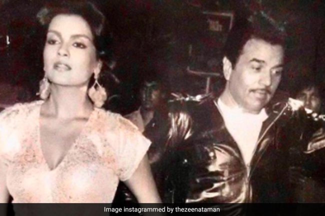 Once Upon A Time In Bollywood: A Rare Pic Of Zeenat Aman And Dharmendra