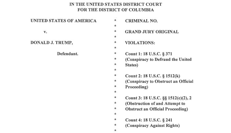 Read the Trump indictment