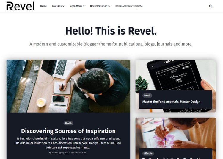 How To Setup Revel Blogger Template [Way2Themes]