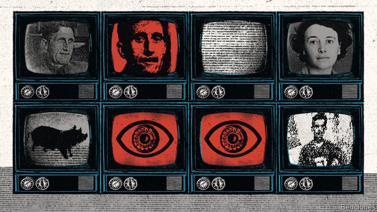 Interest in George Orwell and his dystopian fiction is high