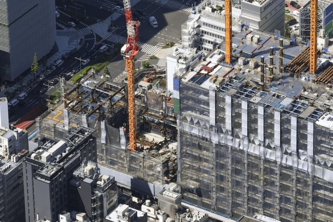 東京・八重洲のビル建設現場、作業員転落し2人死亡