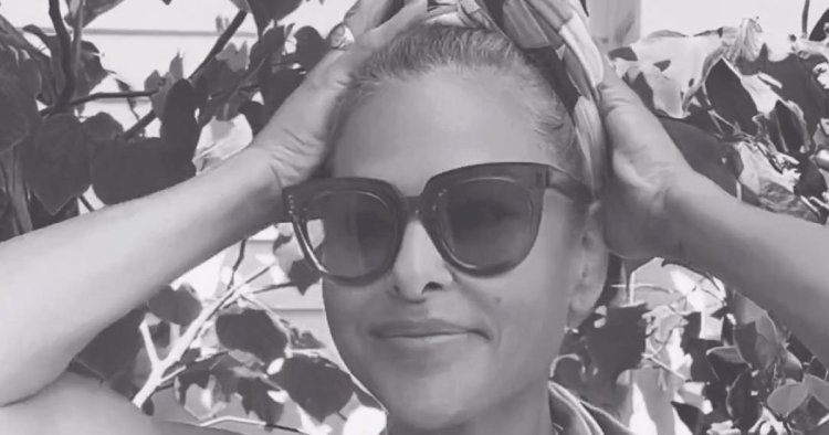 Eva Mendes Demonstrates How to Style a Head Wrap Perfectly With ‘No Mirror’