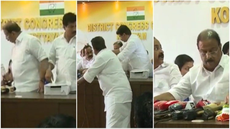 On camera, Kerala Congress leaders argue who will start press conference