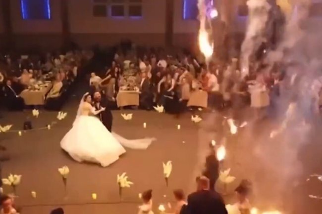 Video: Iraqi newlyweds were dancing, then fire swept through hall in seconds