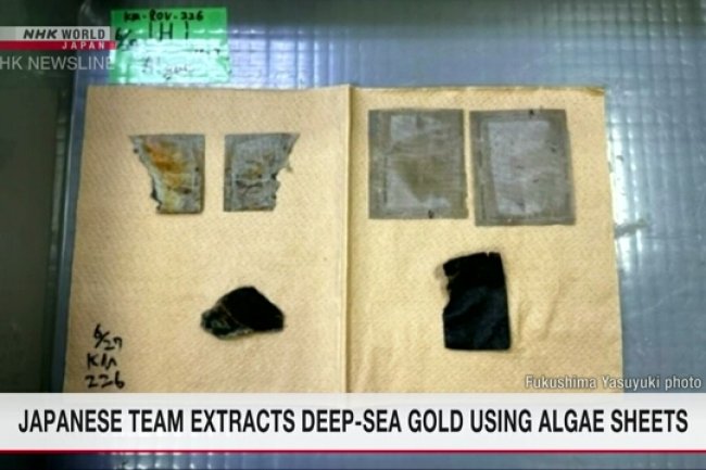 아오가시마 앞바다 심해에서 ‘금’ 회수에 성공