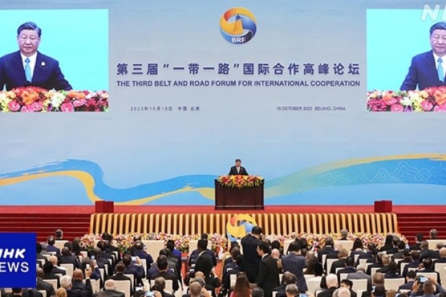시진핑 국가주석과 푸틴 대통령, ‘일대일로’ 회의에서 연설