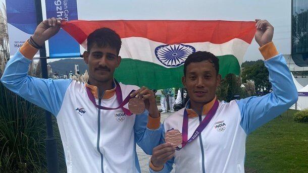 Canoe: India's Arjun Singh and Sunil Singh win bronze medal in Men's Double 1000m