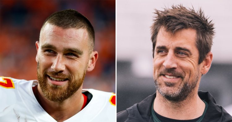 'Mr. Pfizer' Travis Kelce Points Out Aaron Rodgers' Johnson and Johnson Ties