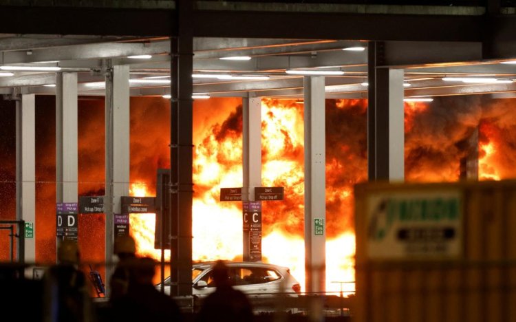 Luton airport fire caused by SUV fault, say police