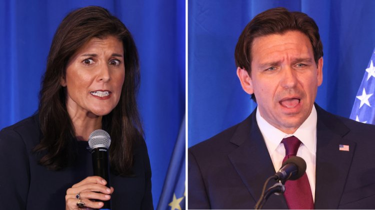 Haley, DeSantis spar for second as 2024 primary closes in