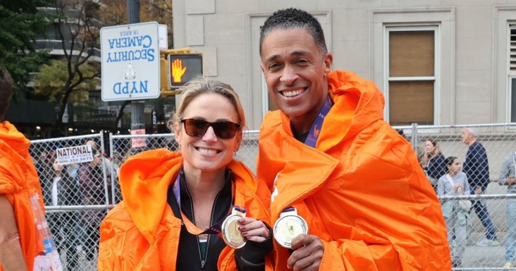 Amy Robach and T.J. Holmes Run the NYC Marathon 1 Year After Scandal