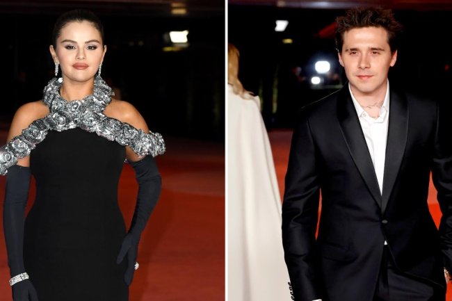 Brooklyn Beckham Holds Selena Gomez's Dress Train After Academy Museum Gala