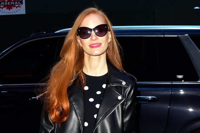 Slay Street Style Just Like Jessica Chastain in This $40 Faux-Leather Trench Coat
