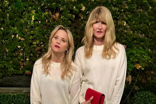 Reese Witherspoon and Laura Dern Get Festive in Matching Sparkly Skirts