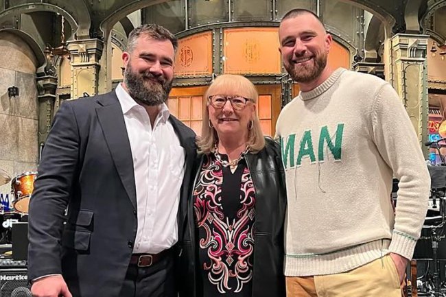 Donna Kelce Attends Son Jason Kelce's Eagles Game on Christmas Day