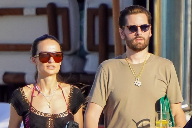 Scott Disick Spotted on a Beach in St. Barts With Ex Chloe Bartoli