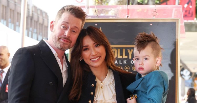 Macaulay Culkin Cries Thanking Brenda Song, Sons at Walk of Fame Ceremony