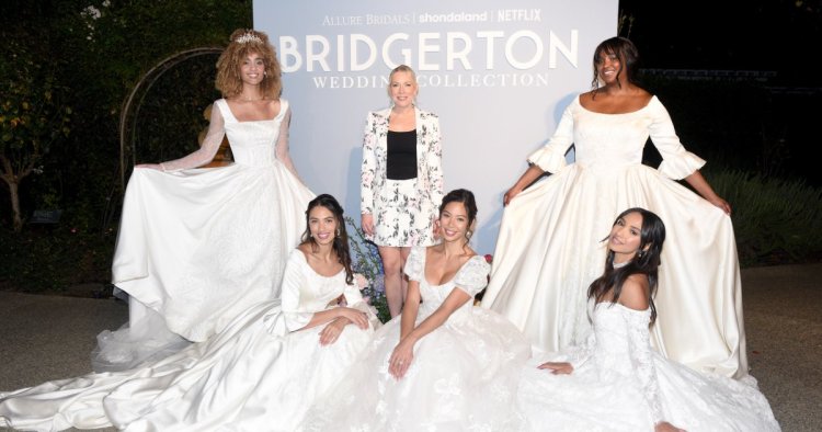 Netflix’s ‘Bridgerton’ Comes to Life in Allure Bridals Line