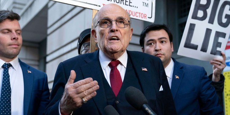 Rudy Giuliani Files for Bankruptcy After Losing Election Worker Defamation Case
