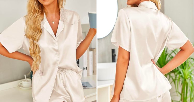Lie Down in Luxury With This Satin Pajama Set – Just $22!