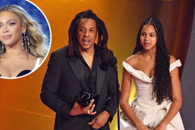 Jay-Z Shades Grammys for Beyonce Snubs With Blue Ivy by His Side