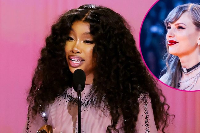 SZA Proves She's Just Like Us by Pausing Speech to Say Hi to Taylor Swift