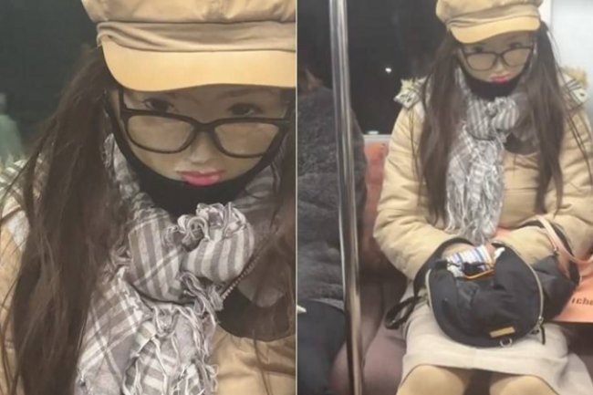 日本地鐵怪人超多 他拍下對面乘客竟是「金童玉女」