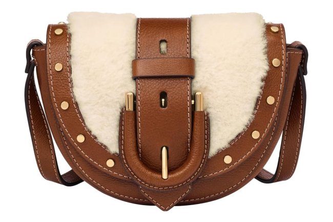 This Adorable Shearling Crossbody From Fossil Is Somehow 56% Off at Amazon