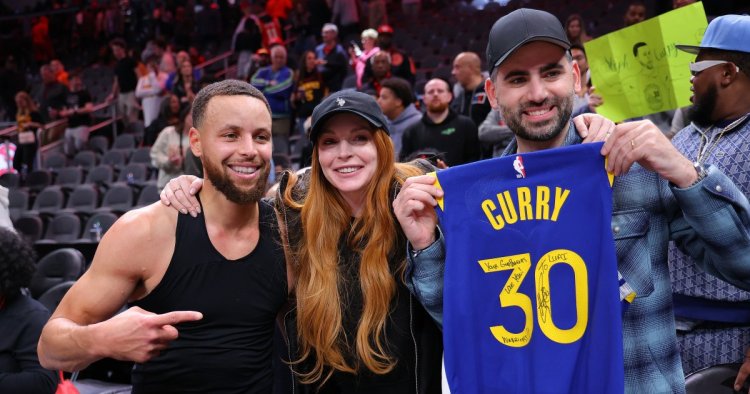 Steph Curry Reveals He Is Lindsay Lohan’s Son Luai’s Godfather