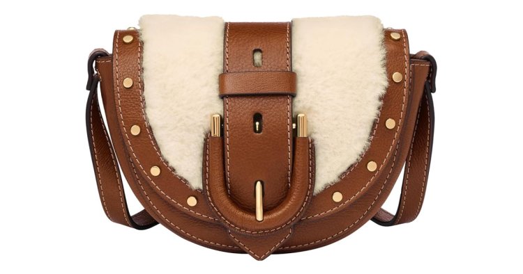 This Adorable Shearling Crossbody From Fossil Is Somehow 56% Off at Amazon