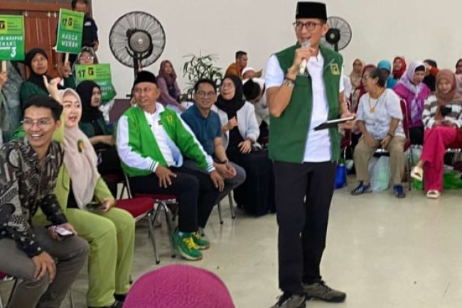 Sandiaga Uno Bilang Belum Ada Ajakan PPP Gabung ke Koalisi Prabowo-Gibran