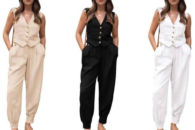 Trend Alert! Invest in This Chic Vest Set That's Now on Major Sale
