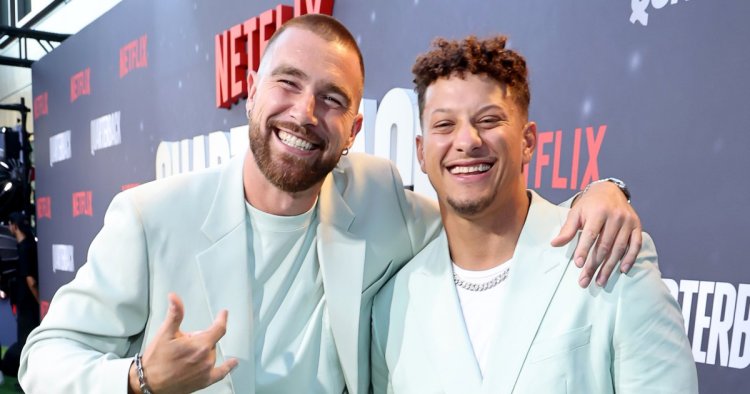 Patrick Mahomes Teases Travis Kelce for Being 1 of Oldest Chiefs Players