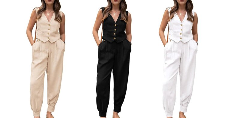 Trend Alert! Invest in This Chic Vest Set That's Now on Major Sale