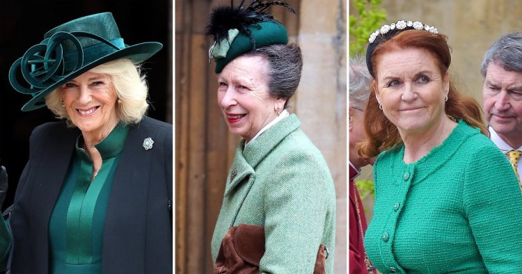Queen Camilla, Princess Anne and Sarah Ferguson Perfectly Match on Easter