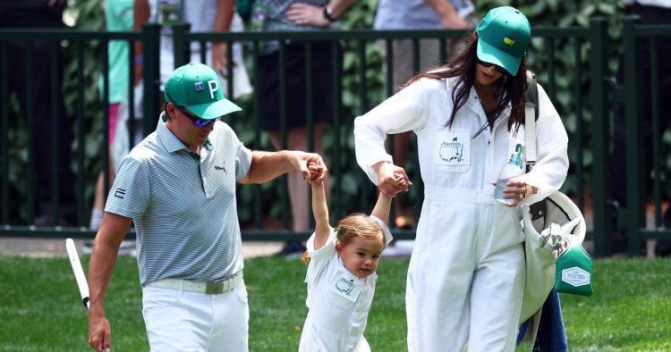 Rickie Fowler’s Wife Allison and Daughter Caddy for Him at the Masters